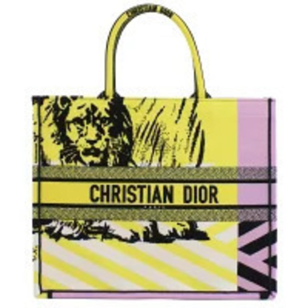 Christian Dior Tote Bag Christian Canvas Italy Multicolor Handbag
